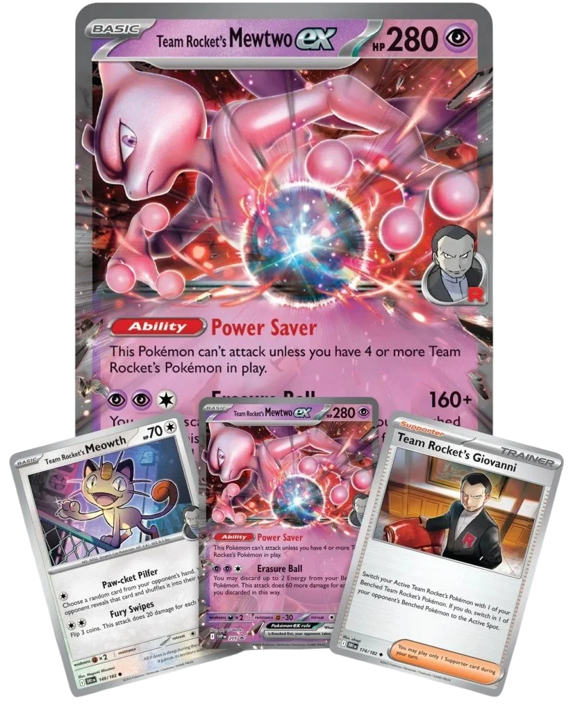 Pokémon TCG: Team Rocket's Mewtwo Scatola ex