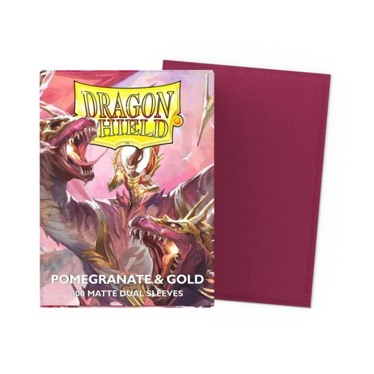 Dragon Shield Pomegranate & Gold Bustine (100 pz.)
