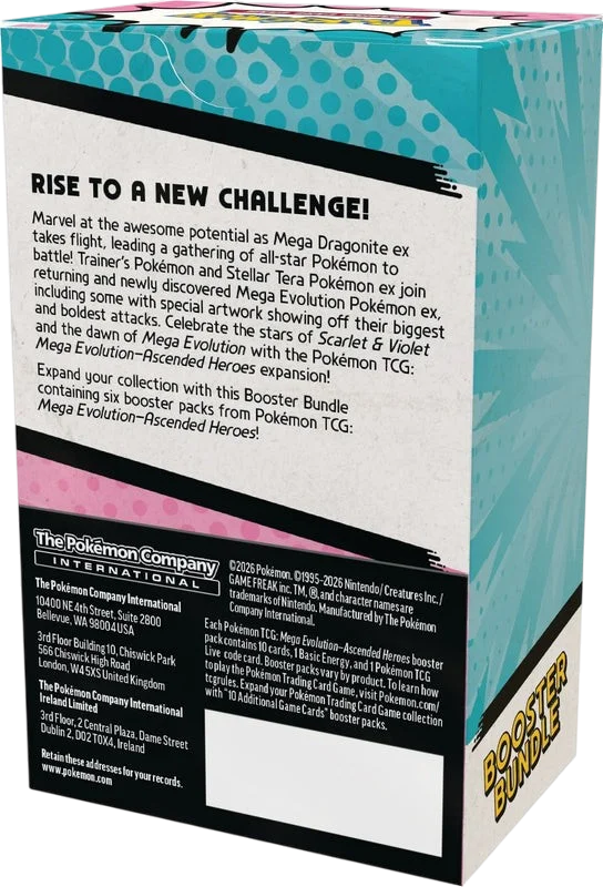 Pokémon TCG: Mega Evolution - Ascended Heroes Confezione di buste