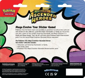 Pokémon TCG: Mega Evolution - Ascended Heroes: Gastly Collezione di adesivi per dispositivi