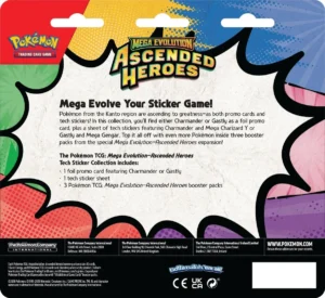 Pokémon TCG: Mega Evolution - Ascended Heroes: Charmander Collezione di adesivi per dispositivi