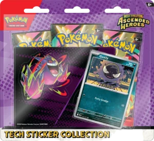 Pokémon TCG: Mega Evolution - Ascended Heroes: Gastly Collezione di adesivi per dispositivi