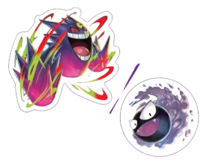 Pokémon TCG: Mega Evolution - Ascended Heroes: Gastly Collezione di adesivi per dispositivi