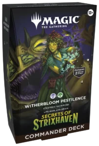 Magic the Gathering: Secrets Of Strixhaven "Witherlbloom Pestilence" Mazzo Commander