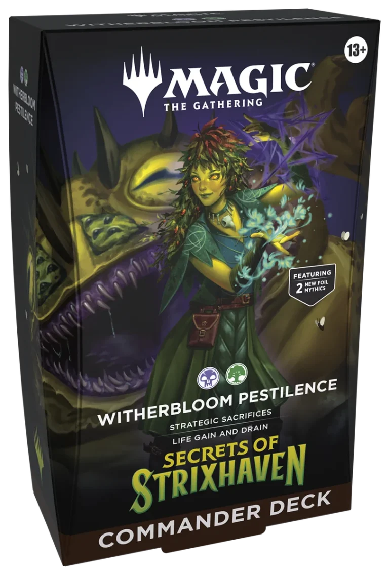 Magic the Gathering: Secrets Of Strixhaven "Witherlbloom Pestilence" Mazzo Commander