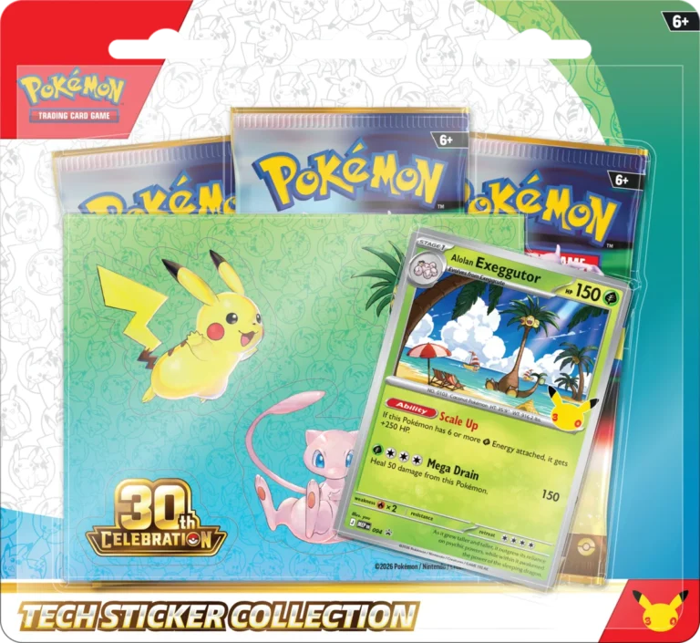 Pokémon TCG: 30th Celebration - Collezione di adesivi per dispositivi Alolan