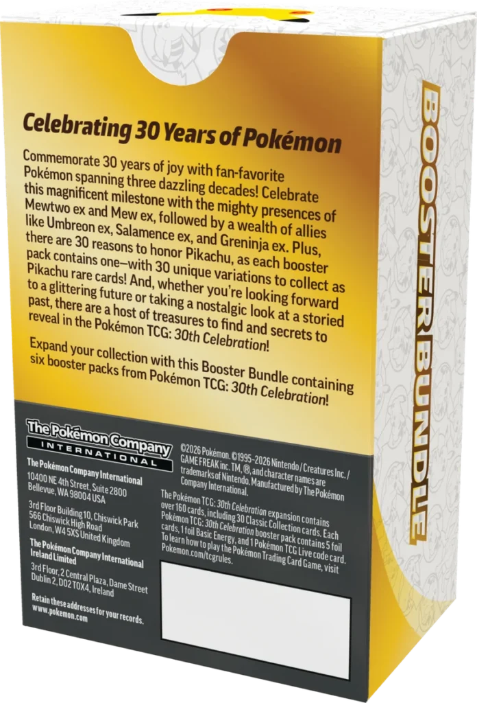 Pokémon TCG: 30th Celebration - Confezione di buste