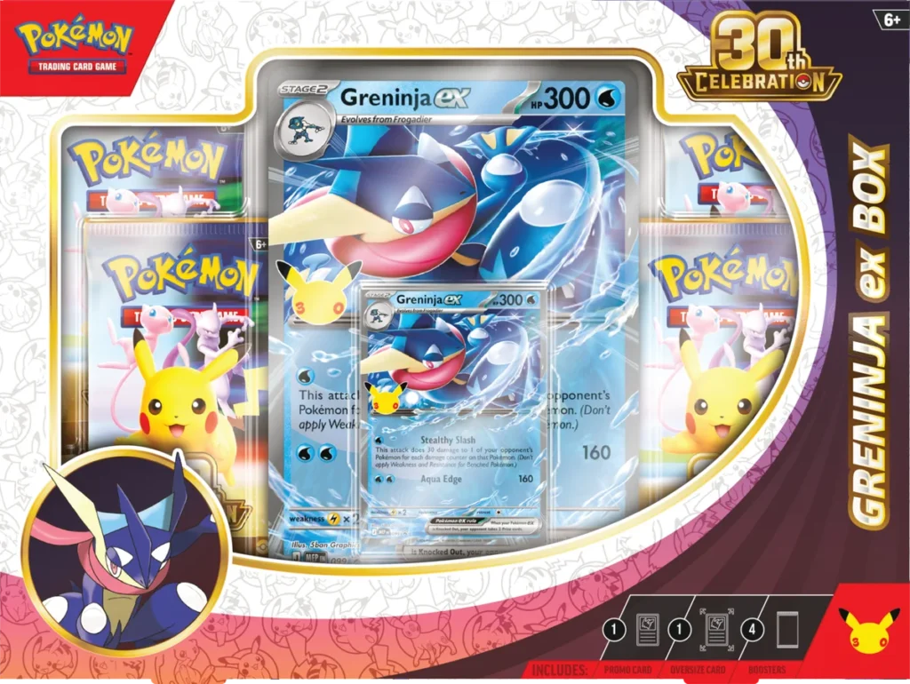 Pokémon TCG: 30th Celebration Scatola ex - Greninja ex
