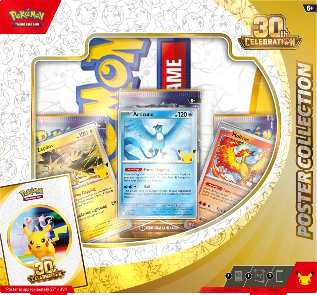 Pokémon TCG: 30th Celebration: Collezione con poster