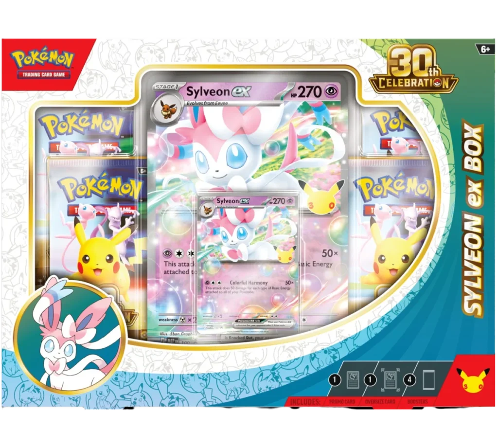 Pokémon TCG: 30th Celebration Scatola ex - Sylveon ex