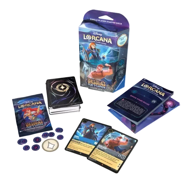 Disney Lorcana TCG: Ursula's Return Sapphire & Steel Mazzo iniziale