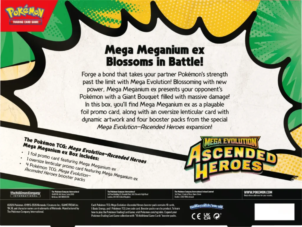 Pokémon Ascended Heroes: Mega Meganium Scatola ex