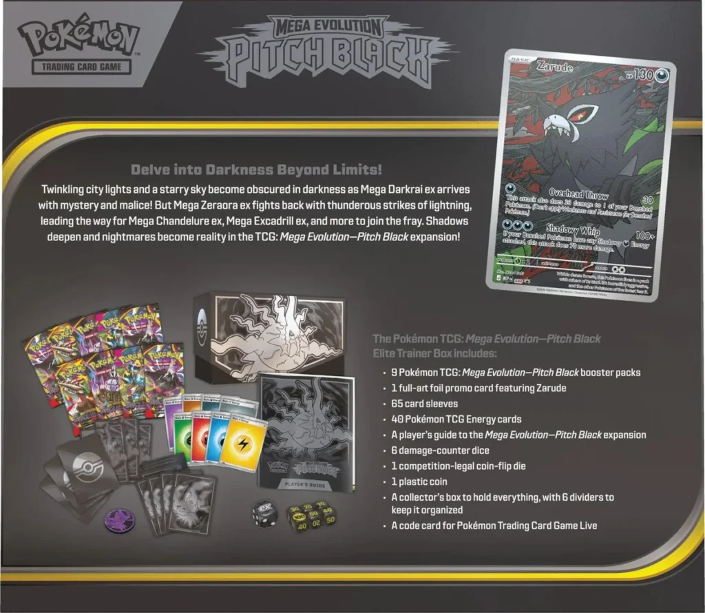 Pokémon TCG: Mega Evolution - Pitch Black Set Allenatore Fuoriclasse