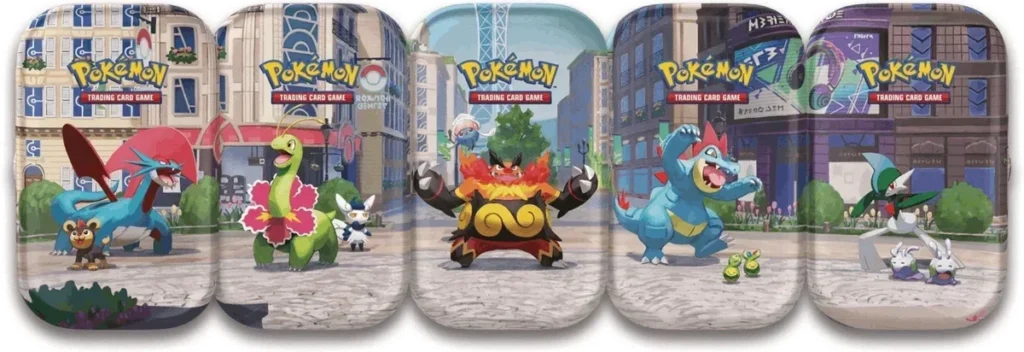Pokémon TCG: Lumiose City Espositore di Mini scatola in metallo (10)