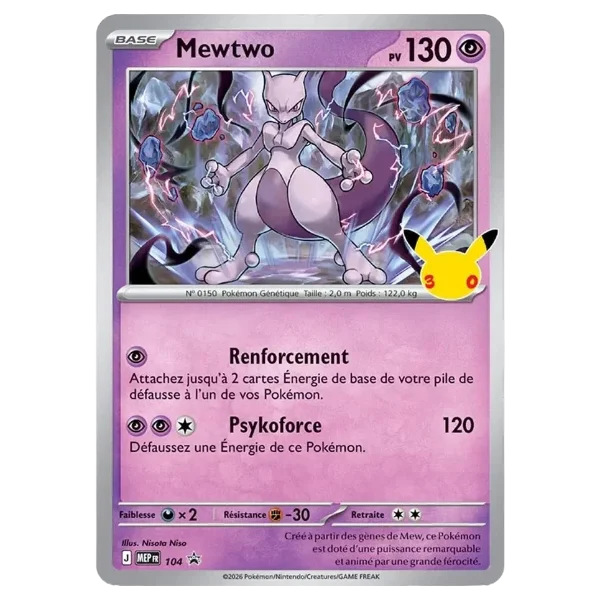 Pokémon TCG: 30th Celebration: Mewtwo Collezione con statuetta